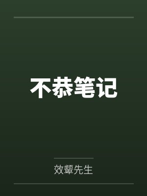 不恭笔记 不恭笔记