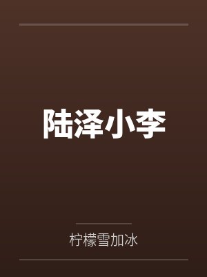 陆泽小李