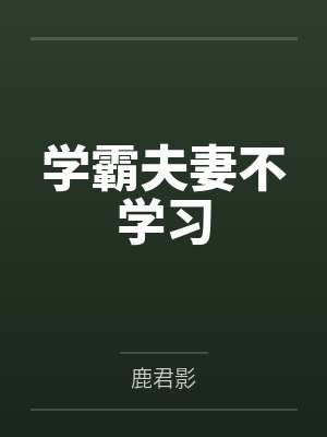 学霸夫妻不学习